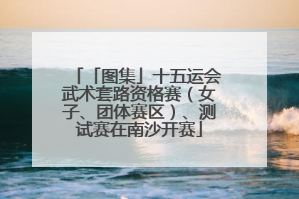 「图集」十五运会武术套路资格赛（女子、团体赛区）、测试赛在南沙开赛
