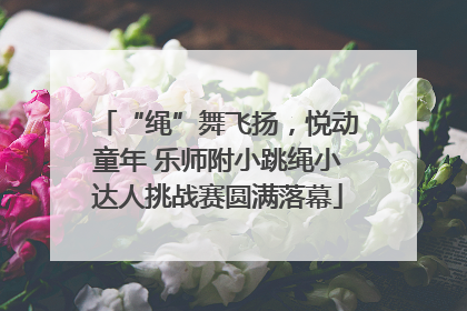 “绳”舞飞扬，悦动童年 乐师附小跳绳小达人挑战赛圆满落幕