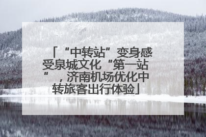 “中转站”变身感受泉城文化“第一站”，济南机场优化中转旅客出行体验