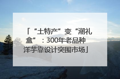 “土特产”变“潮礼盒”：300年老品种洋芋靠设计突围市场