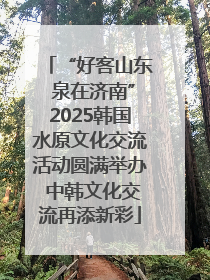 “好客山东 泉在济南”2025韩国水原文化交流活动圆满举办 中韩文化交流再添新彩