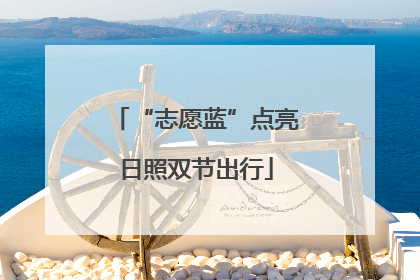 “志愿蓝”点亮日照双节出行