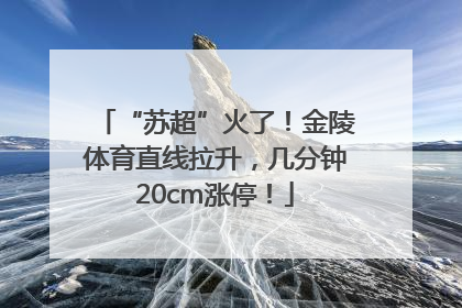 “苏超”火了！金陵体育直线拉升，几分钟20cm涨停！