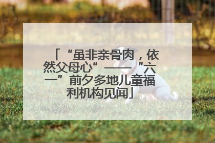 “虽非亲骨肉，依然父母心”——“六一”前夕多地儿童福利机构见闻