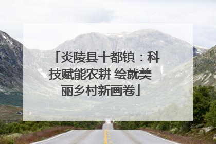 炎陵县十都镇：科技赋能农耕 绘就美丽乡村新画卷