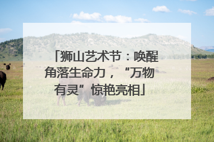 狮山艺术节：唤醒角落生命力，“万物有灵”惊艳亮相
