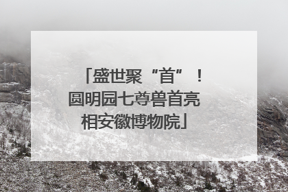 盛世聚“首”！圆明园七尊兽首亮相安徽博物院