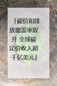 碳价和排放覆盖率双升 全球碳定价收入超千亿美元