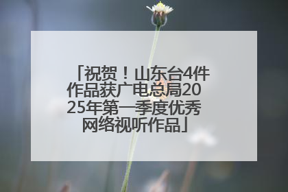 祝贺！山东台4件作品获广电总局2025年第一季度优秀网络视听作品