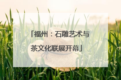 福州：石雕艺术与茶文化联展开幕