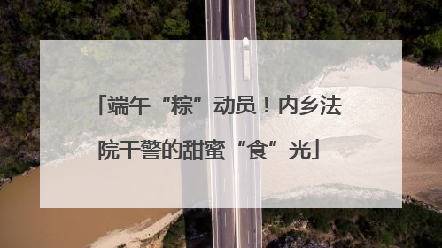端午“粽”动员！内乡法院干警的甜蜜“食”光