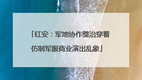 红安：军地协作整治穿着仿制军服商业演出乱象