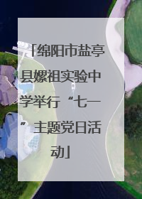 绵阳市盐亭县嫘祖实验中学举行“七一”主题党日活动