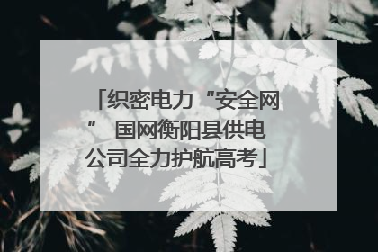 织密电力“安全网” 国网衡阳县供电公司全力护航高考