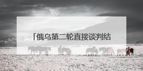 俄乌第二轮直接谈判结束 双方达成哪些共识
