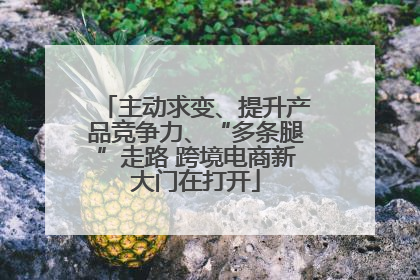 主动求变、提升产品竞争力、“多条腿”走路 跨境电商新大门在打开