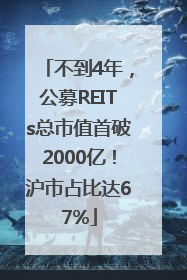 不到4年，公募REITs总市值首破2000亿！沪市占比达67%