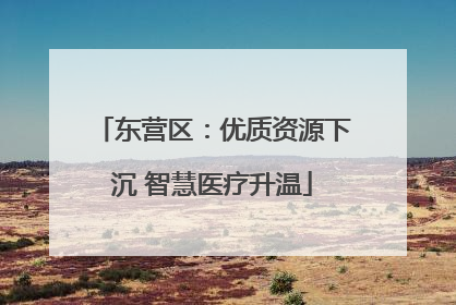 东营区：优质资源下沉 智慧医疗升温