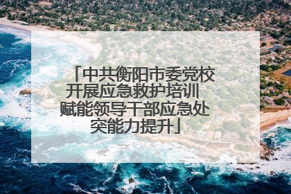 中共衡阳市委党校开展应急救护培训 赋能领导干部应急处突能力提升