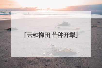 云和梯田 芒种开犁
