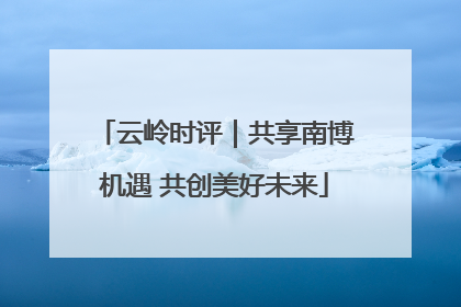 云岭时评｜共享南博机遇 共创美好未来