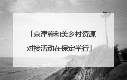 京津冀和美乡村资源对接活动在保定举行