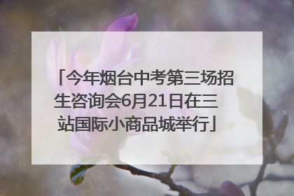 今年烟台中考第三场招生咨询会6月21日在三站国际小商品城举行