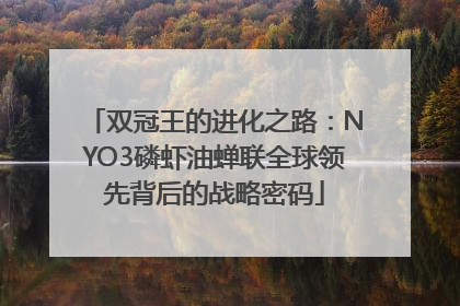 双冠王的进化之路：NYO3磷虾油蝉联全球领先背后的战略密码