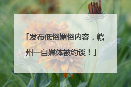 发布低俗媚俗内容，赣州一自媒体被约谈！