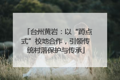 台州黄岩：以“蹲点式”校地合作，引领传统村落保护与传承