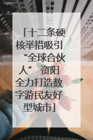 十二条硬核举措吸引“全球合伙人” 资阳全力打造数字游民友好型城市