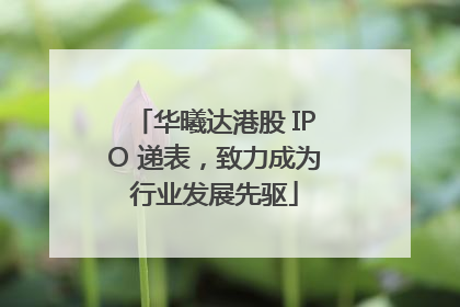 华曦达港股 IPO 递表，致力成为行业发展先驱
