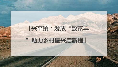 兴平镇：发放“致富羊”助力乡村振兴启新程