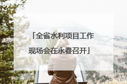 全省水利项目工作现场会在永春召开