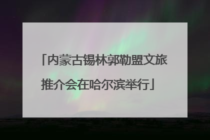 内蒙古锡林郭勒盟文旅推介会在哈尔滨举行