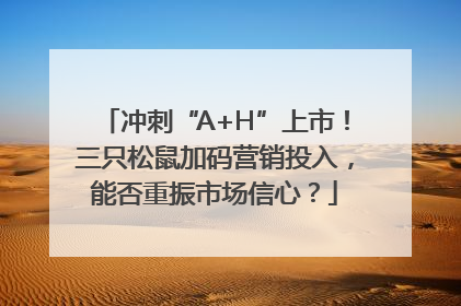 冲刺“A+H”上市！三只松鼠加码营销投入，能否重振市场信心？