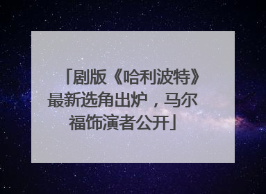 剧版《哈利波特》最新选角出炉，马尔福饰演者公开