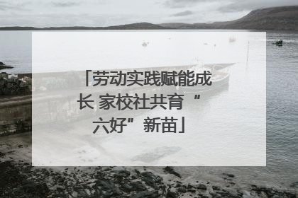 劳动实践赋能成长 家校社共育“六好”新苗