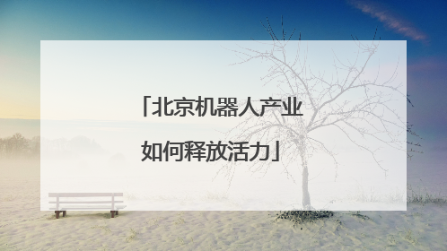 北京机器人产业如何释放活力