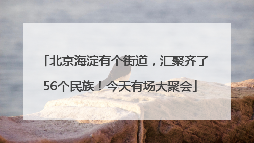 北京海淀有个街道，汇聚齐了56个民族！今天有场大聚会