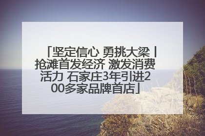 坚定信心 勇挑大梁丨抢滩首发经济 激发消费活力 石家庄3年引进200多家品牌首店
