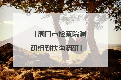 周口市检察院调研组到扶沟调研