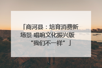 商河县：培育消费新场景 唱响文化振兴版“我们不一样”