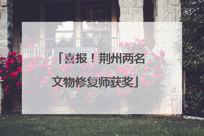 喜报！荆州两名文物修复师获奖