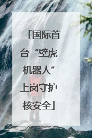 国际首台“壁虎机器人”上岗守护核安全