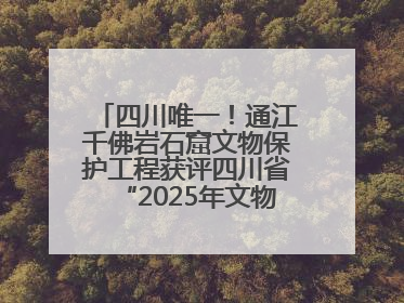 四川唯一！通江千佛岩石窟文物保护工程获评四川省“2025年文物保护优质工程”