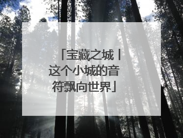 宝藏之城丨这个小城的音符飘向世界