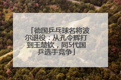 德国乒乓球名将波尔退役：从孔令辉打到王楚钦，同5代国乒选手竞争