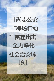 尚志公安“净场行动”雷霆出击 全力净化社会治安环境