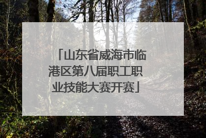 山东省威海市临港区第八届职工职业技能大赛开赛